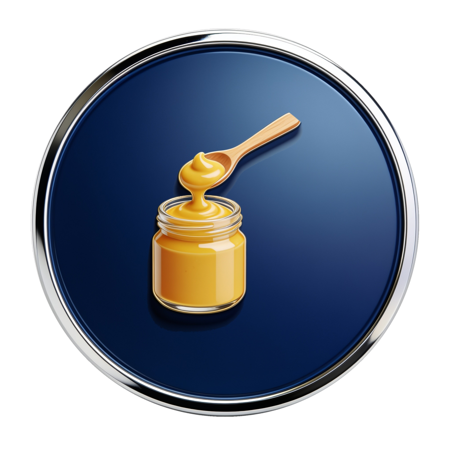 Mustard attribute medallion