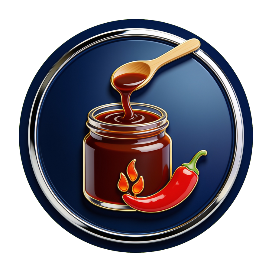 Hot BBQ Sauce attribute medallion