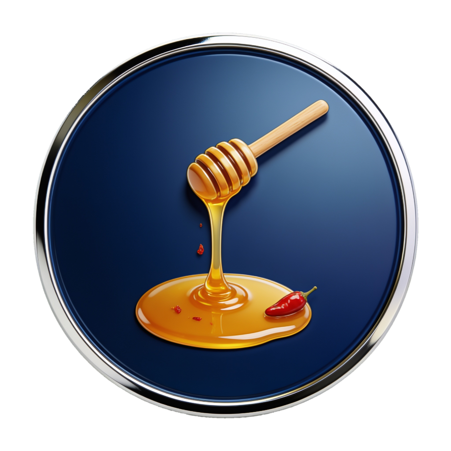 Hot Honey attribute medallion