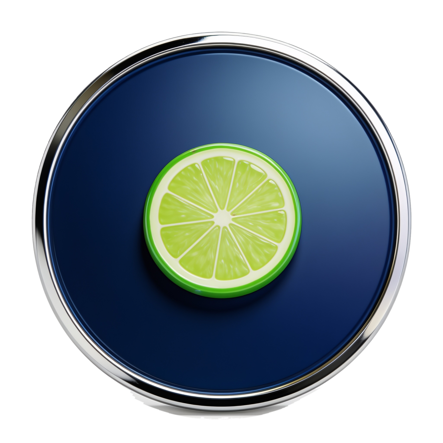 Citrus and lime flavour medallion