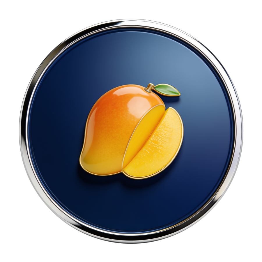 Mango flavour medallion