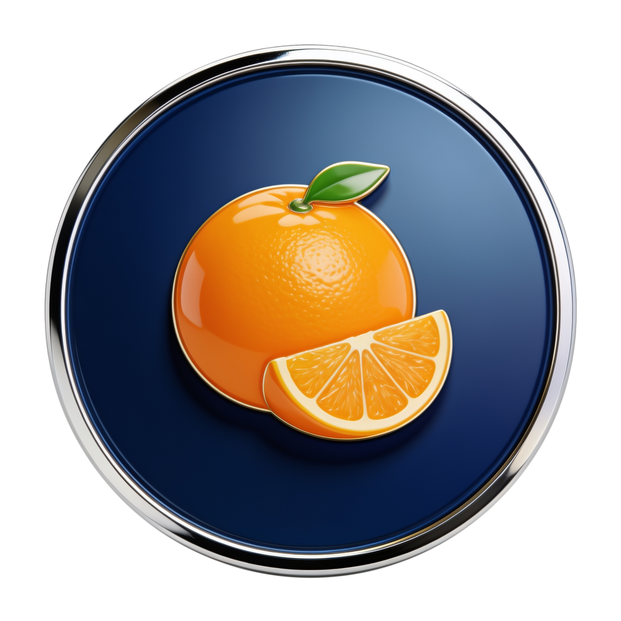 Orange flavour medallion