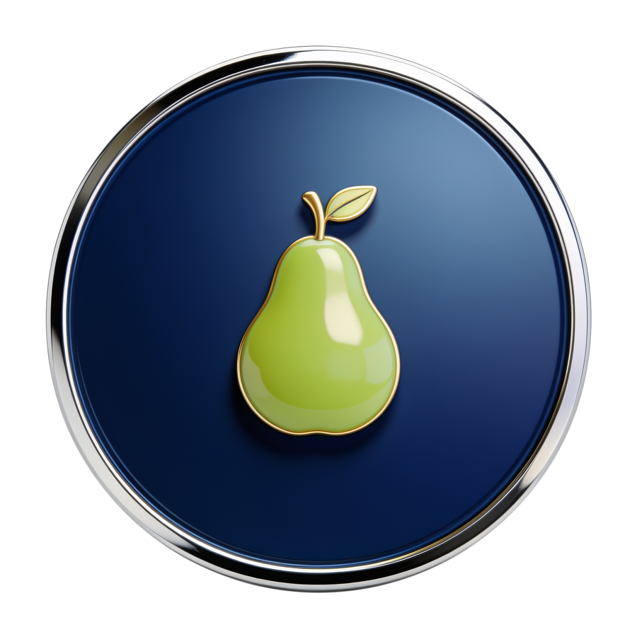 Pear flavour medallion
