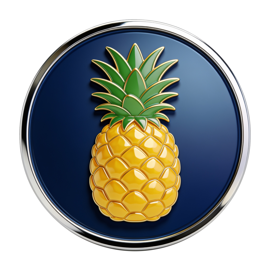 Pineapple flavour medallion