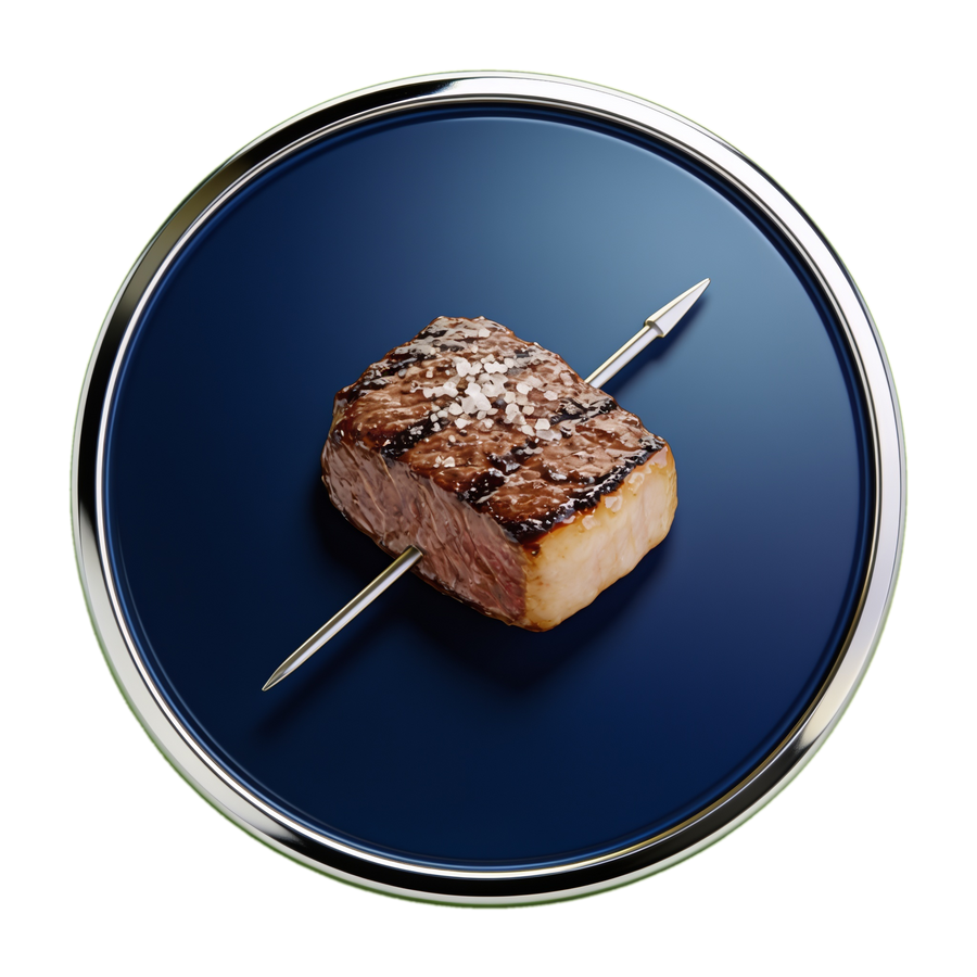 Brazilian churrasco attribute medallion