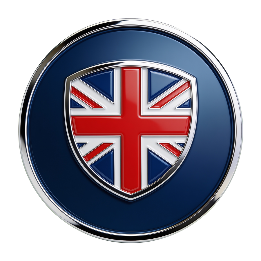 British condiments medallion - Union Jack shield