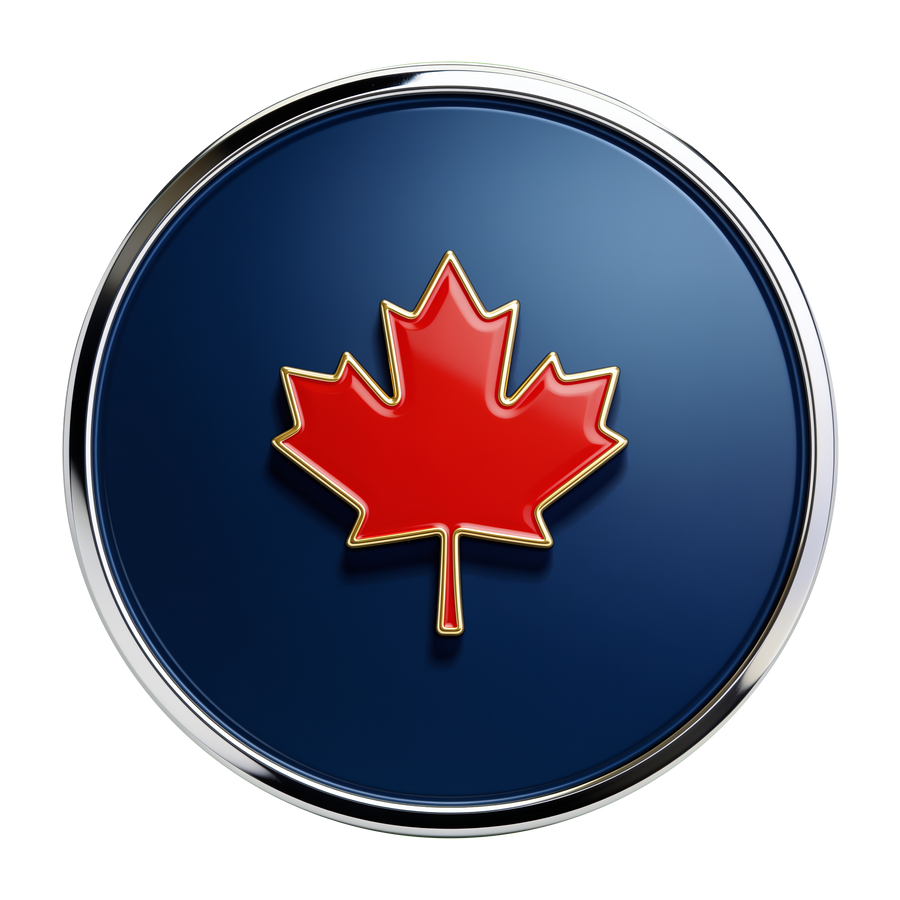 Canadian BBQ rubs and condiments medallion - maple leaf