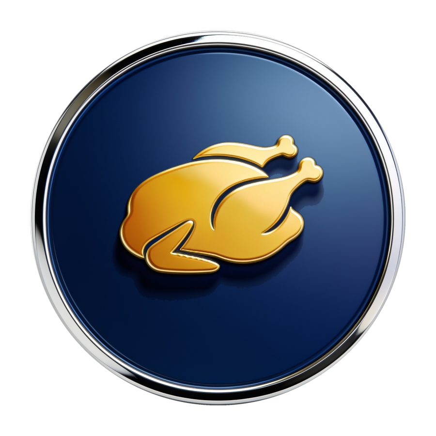 Chicken attribute medallion