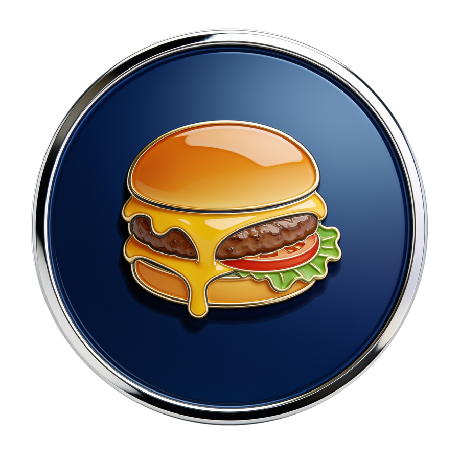 Burgers attribute medallion