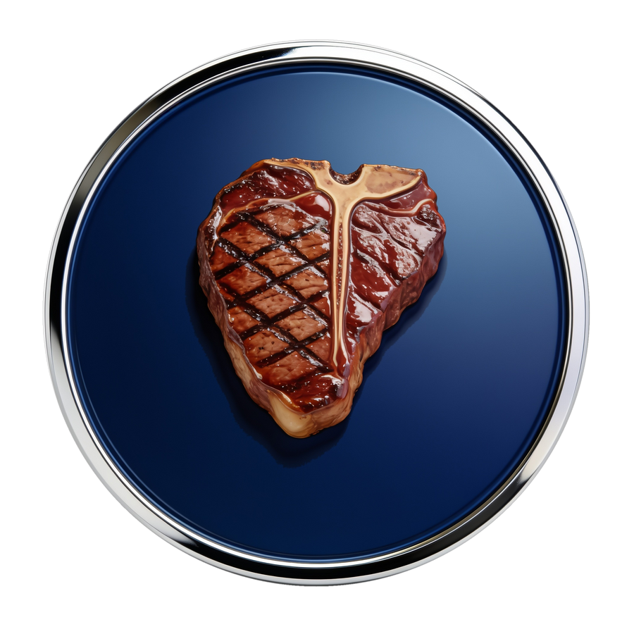 Steak attribute medallion