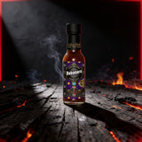 Cobra Chilli Habanero Magic Sauce Medium 150ml Condiment — styled hero shot with dark gothic snake-and-fire brand styling