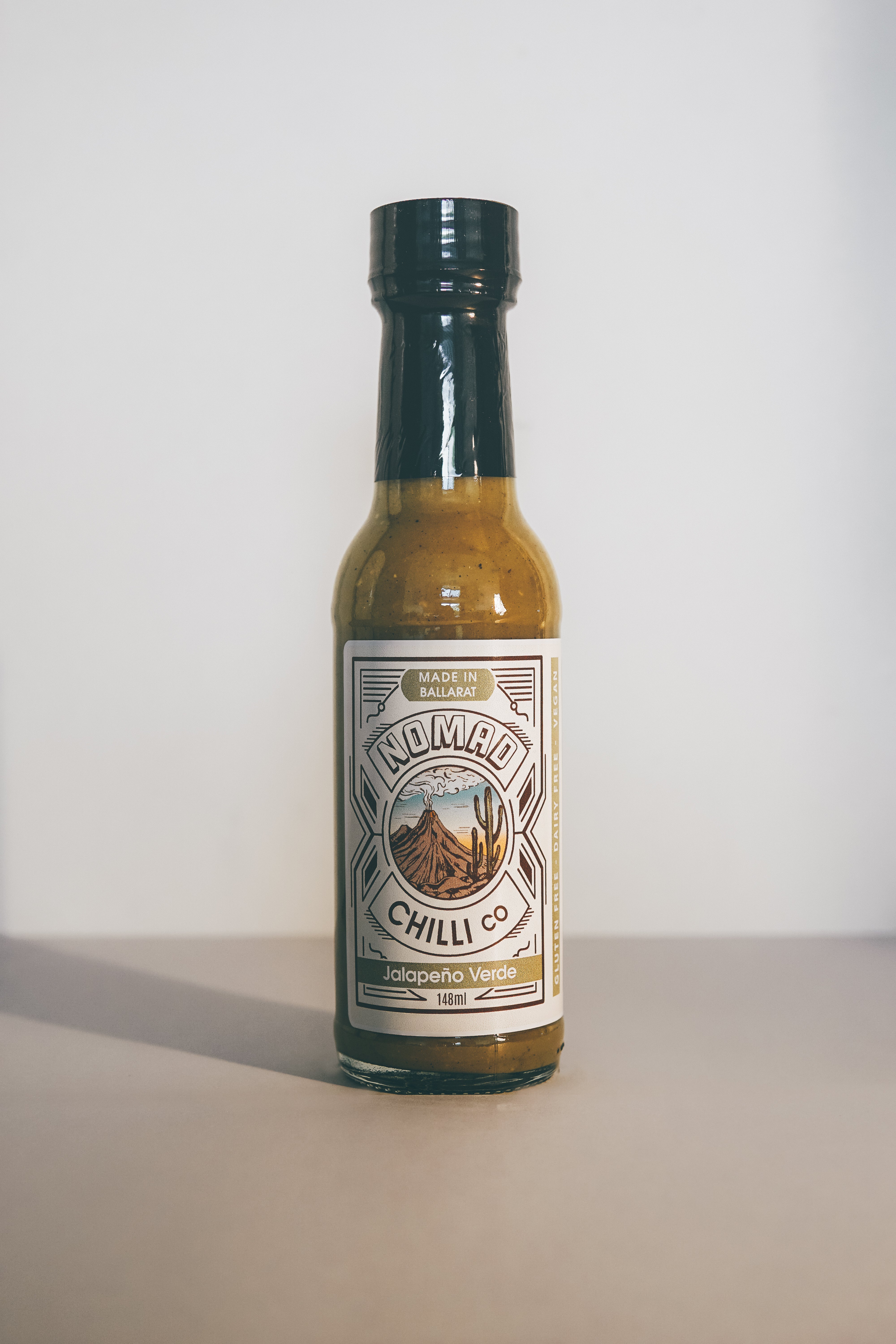 Nomad Chilli Co Jalapeño Verde fermented salsa verde hot sauce 148ml