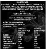 Uncle Mungos Smoked Maple Garlic ingredients