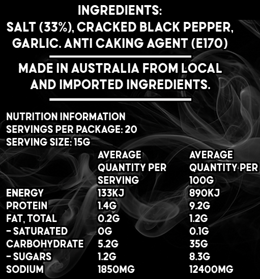 Uncle Mungos Hickory Smoked SPG ingredients