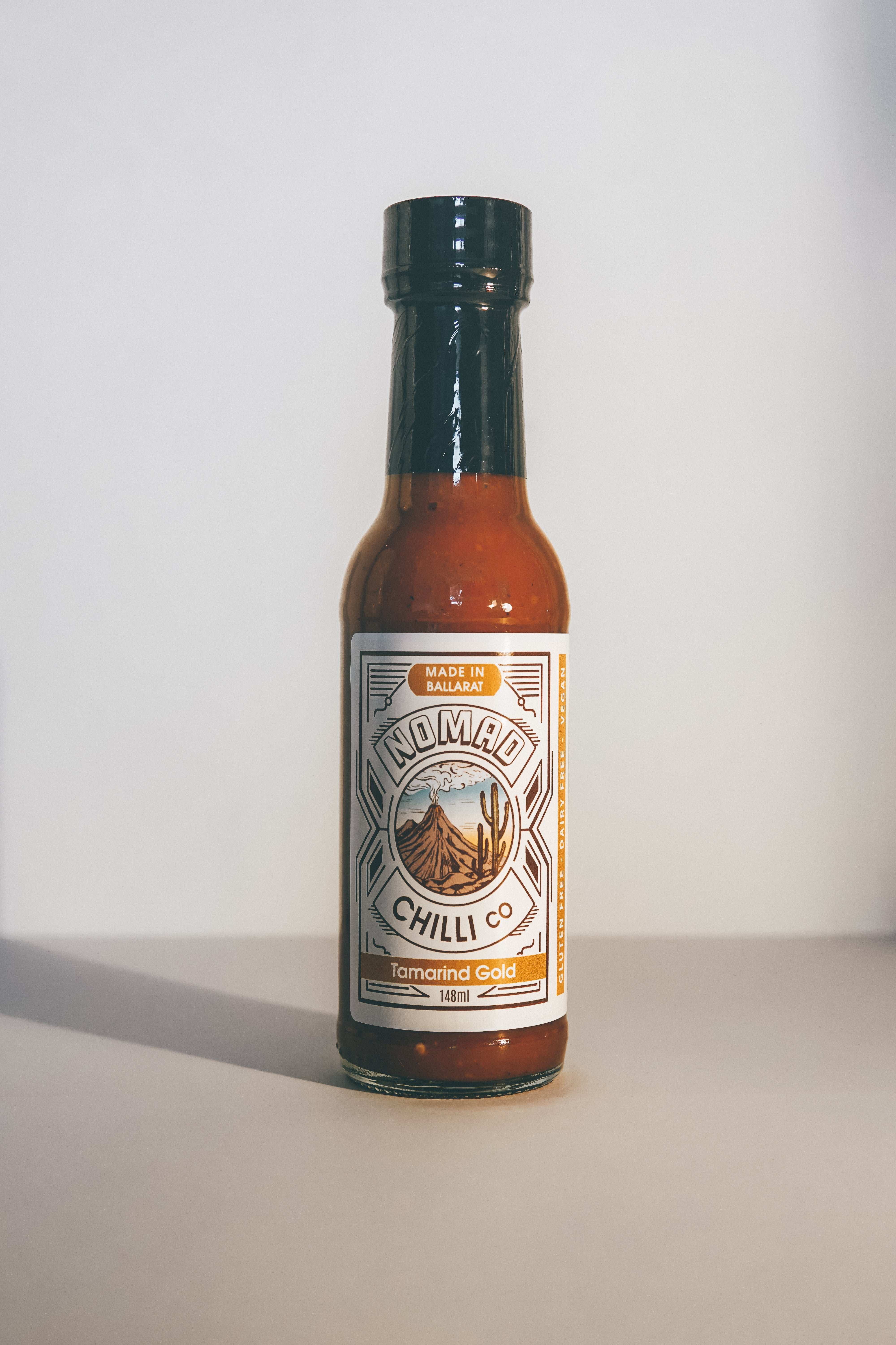 Nomad Chilli Co Tamarind Gold award-winning fermented hot sauce 148ml