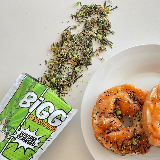 BIGG SEASONING: Wasabi Seaweed - 100g