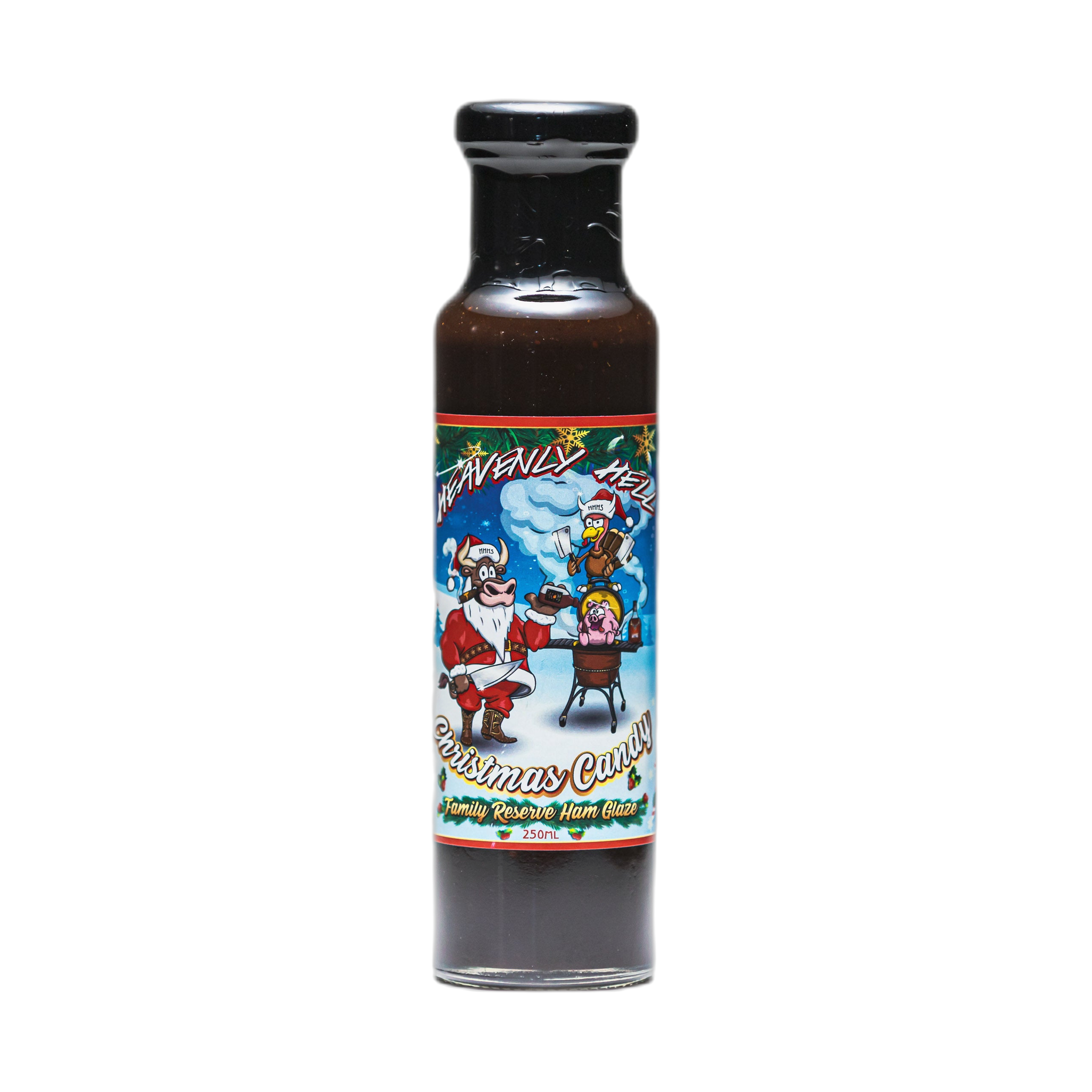 Heavenly Hell Christmas Candy Apricot, Cherry & Spiced Rum Ham Glaze 250ml bottle