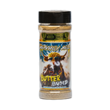 Heavenly Hell Butter Bump cowboy butter seasoning 150g — front of the shaker on transparent background