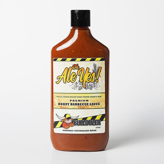 BULLDOZER BBQ: Oh Ale Yes Boozy BBQ Sauce – 375ml