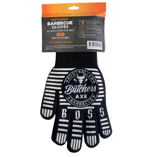 BUTCHERS AXE: Heat Resistant Barbecue Gloves – 500°C BBQ & Smoker Protection