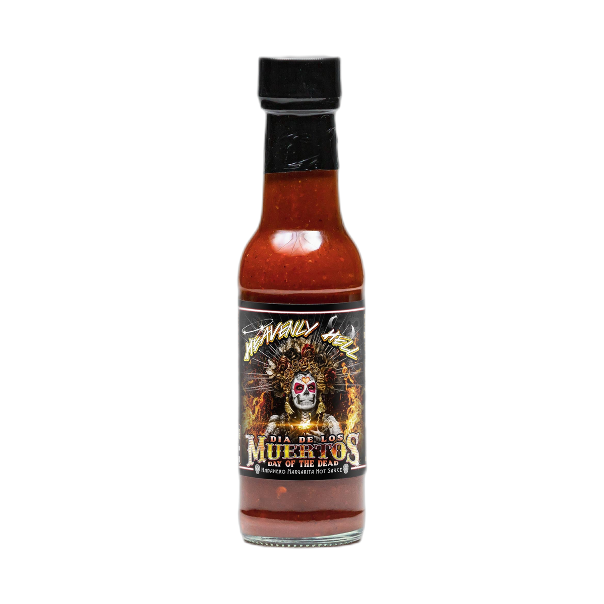 Heavenly Hell Dia De Los Muertos Habanero Margarita Hot Sauce 150ml bottle