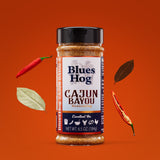 Blues Hog Cajun Bayou Seasoning 184g — front of the shaker bottle
