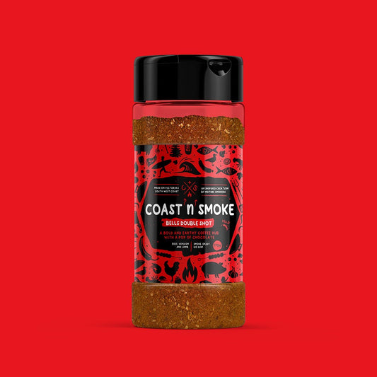 COAST N SMOKE: Bells Double Shot Rub – 170g