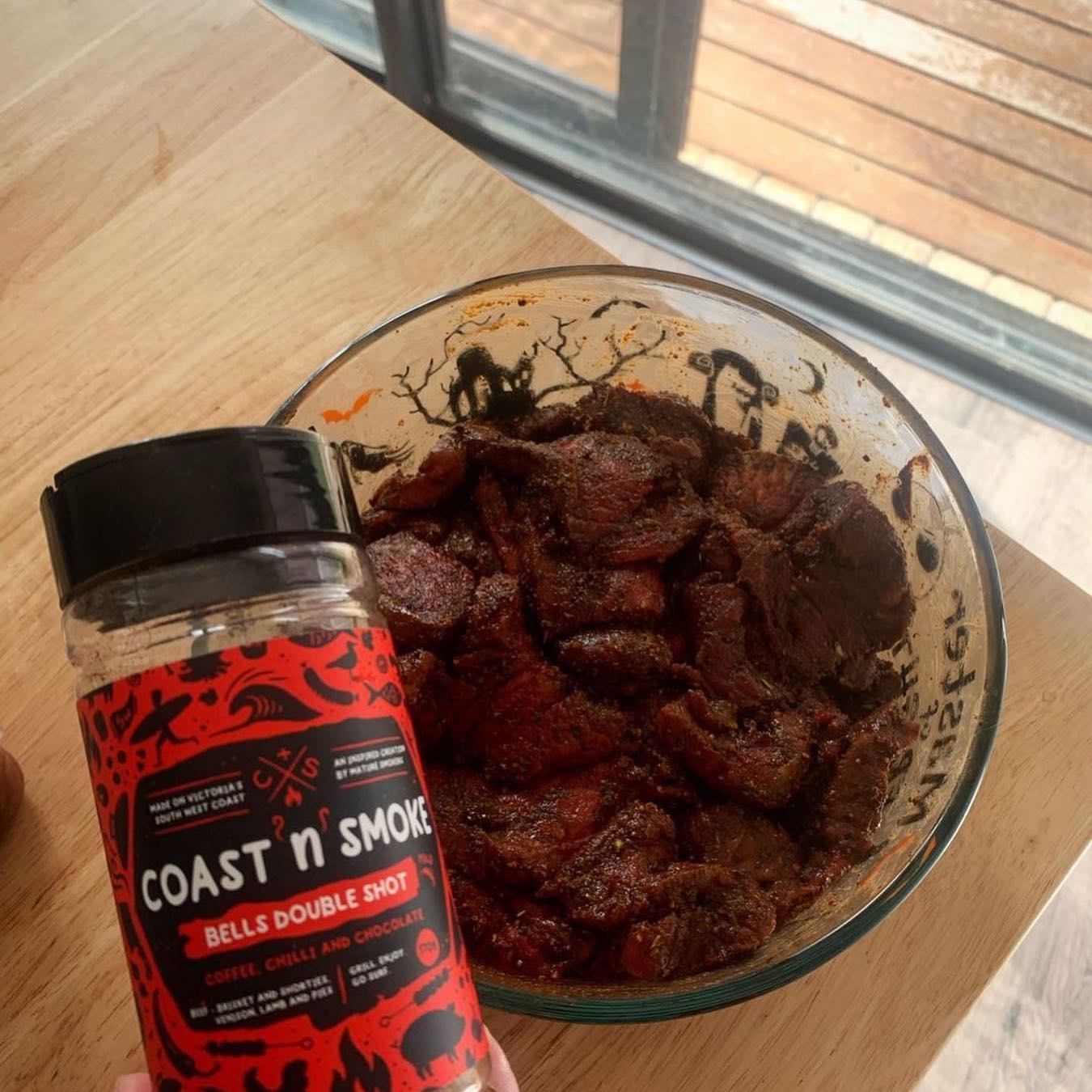 COAST N SMOKE: Bells Double Shot Rub – 170g