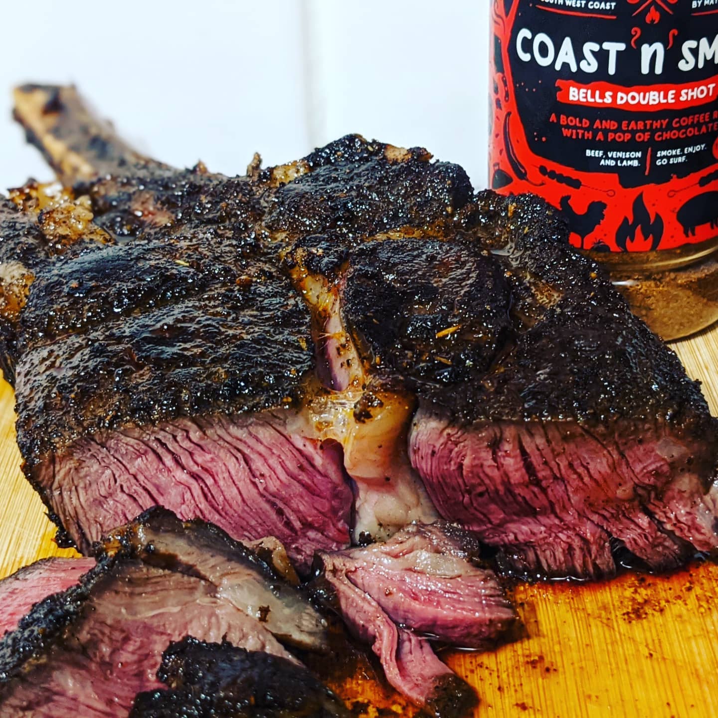 COAST N SMOKE: Bells Double Shot Rub – 170g