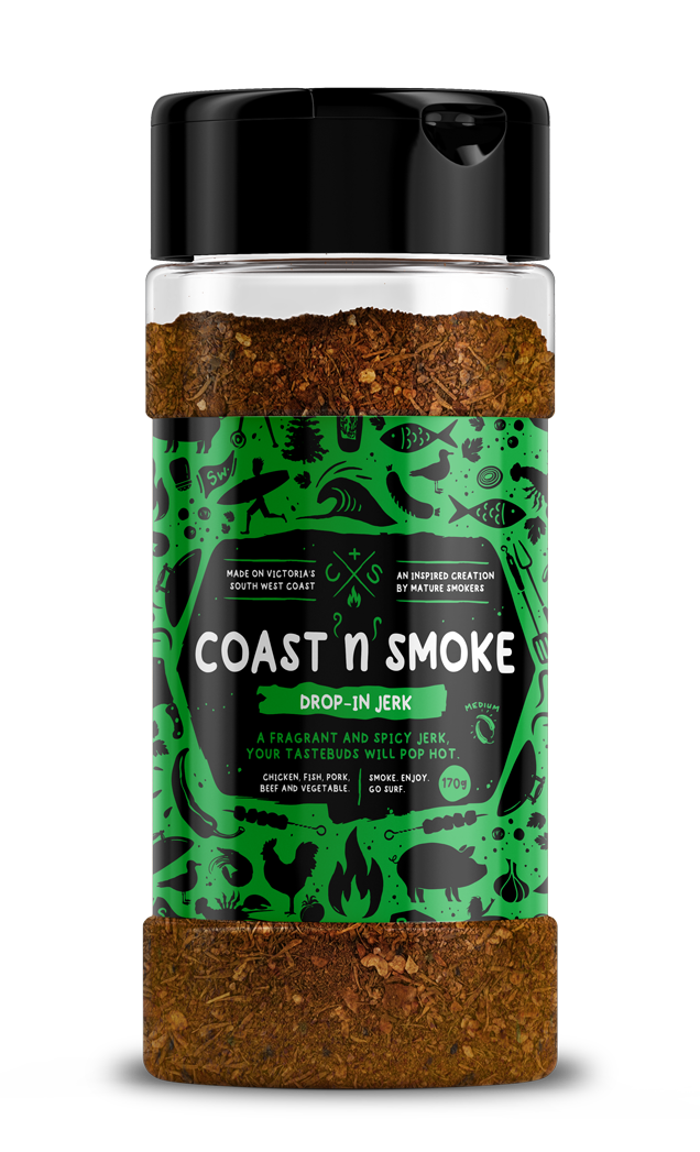 COAST N SMOKE: Drop-In Jerk Rub – 170g