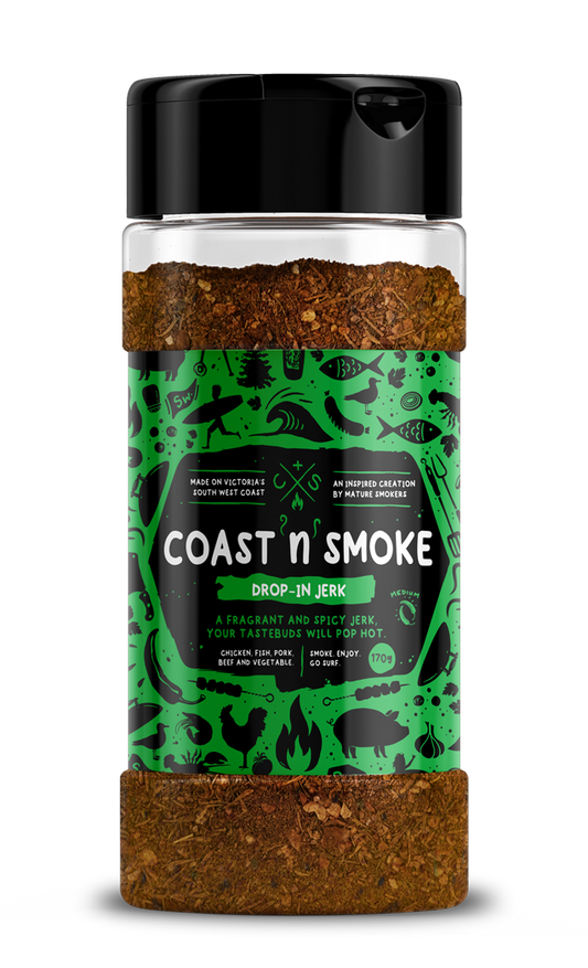 COAST N SMOKE: Drop-In Jerk Rub – 170g