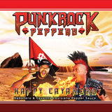 Punk Rock Peppers Happy Cayanero hot sauce label artwork