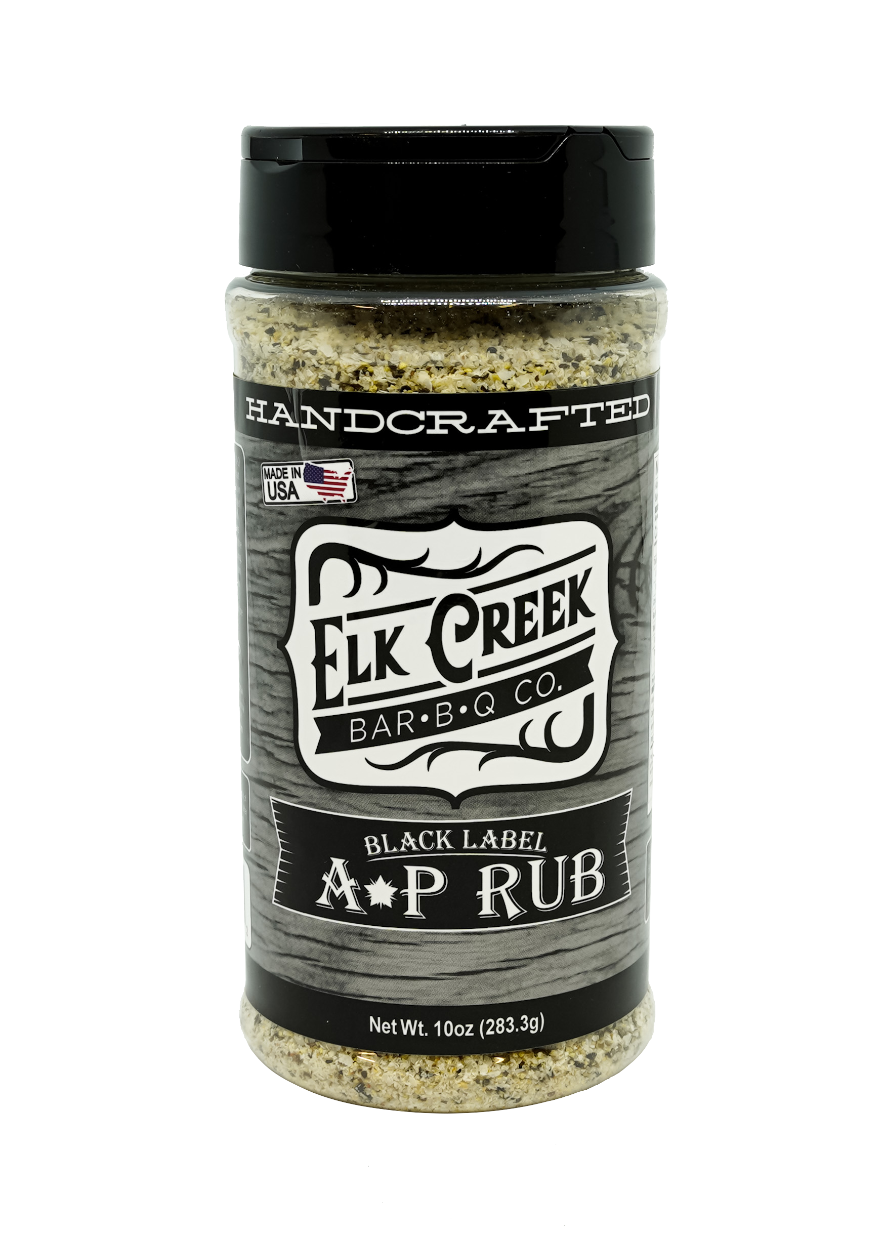 Elk Creek Black Label A-P All-Purpose Rub 283g shaker