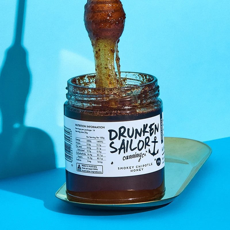 DRUNKEN SAILOR: Smokey Chipotle Honey – 310g
