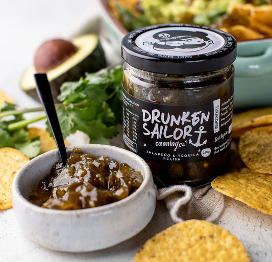 DRUNKEN SAILOR: Jalapeno & Tequila Relish – 260g