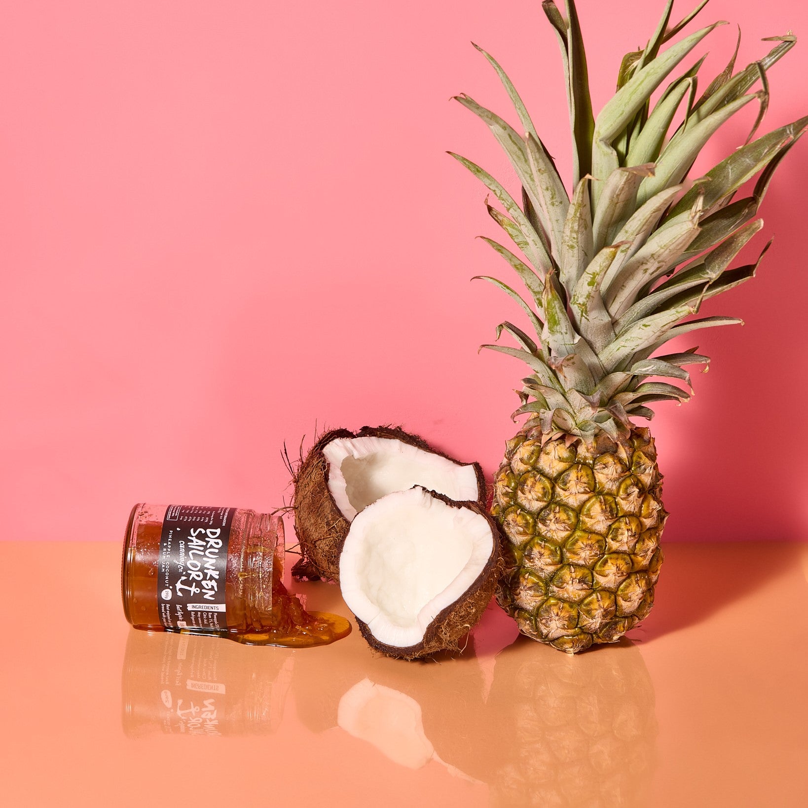 DRUNKEN SAILOR Pineapple, Coconut & Rum Jam 290g The Rub Hub