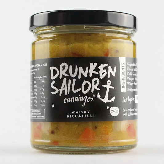 DRUNKEN SAILOR: Whisky Piccalilli Relish – 260g