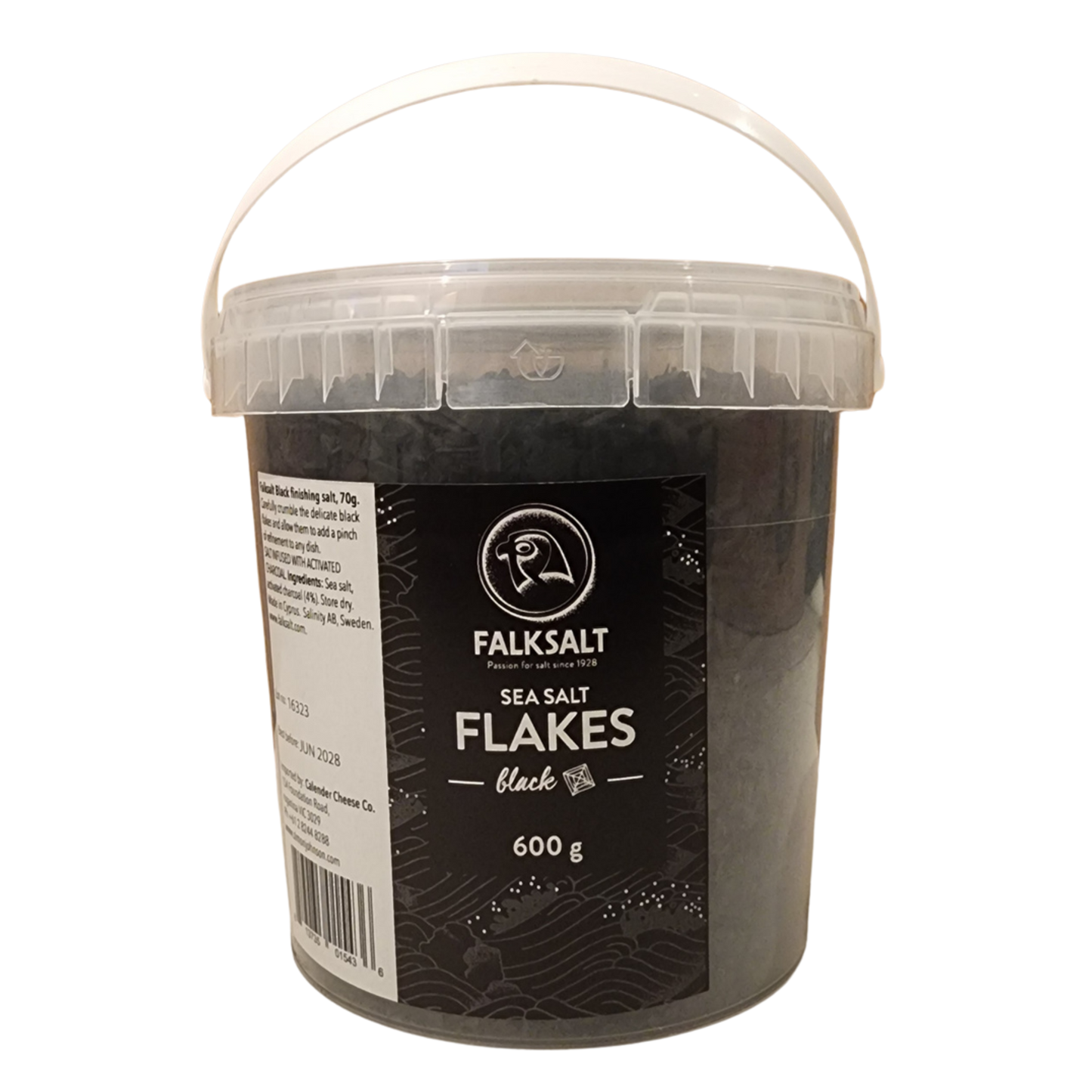 FALKSALT: Sea Salt Flakes Black - 600g