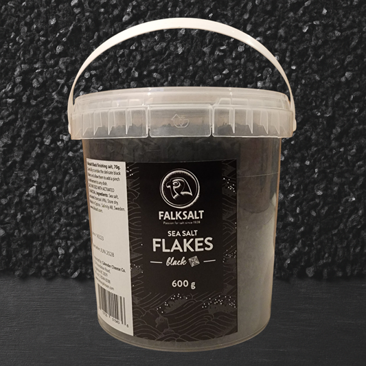 FALKSALT: Sea Salt Flakes Black - 600g