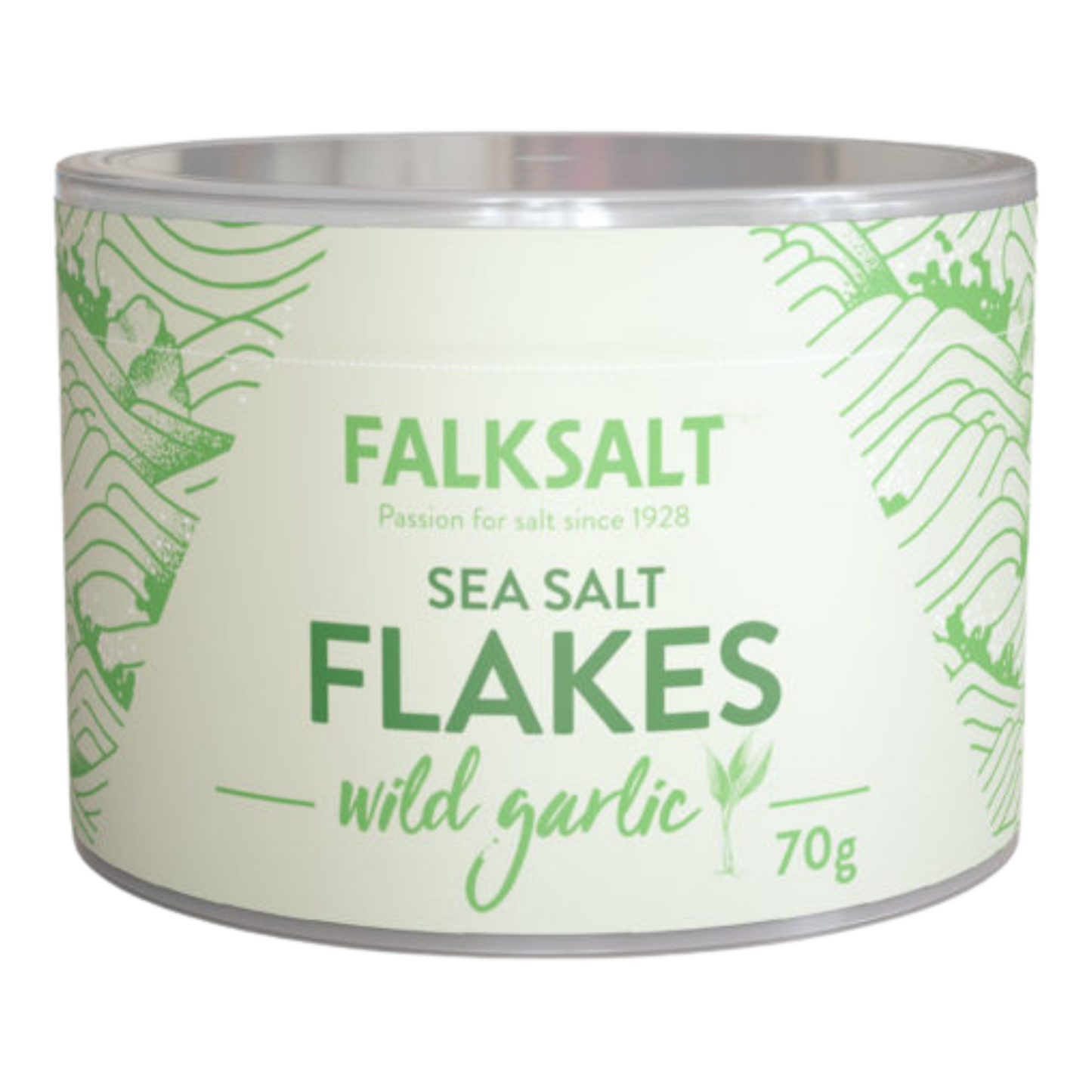 FALKSALT: Sea Salt Flakes Wild Garlic - 70g