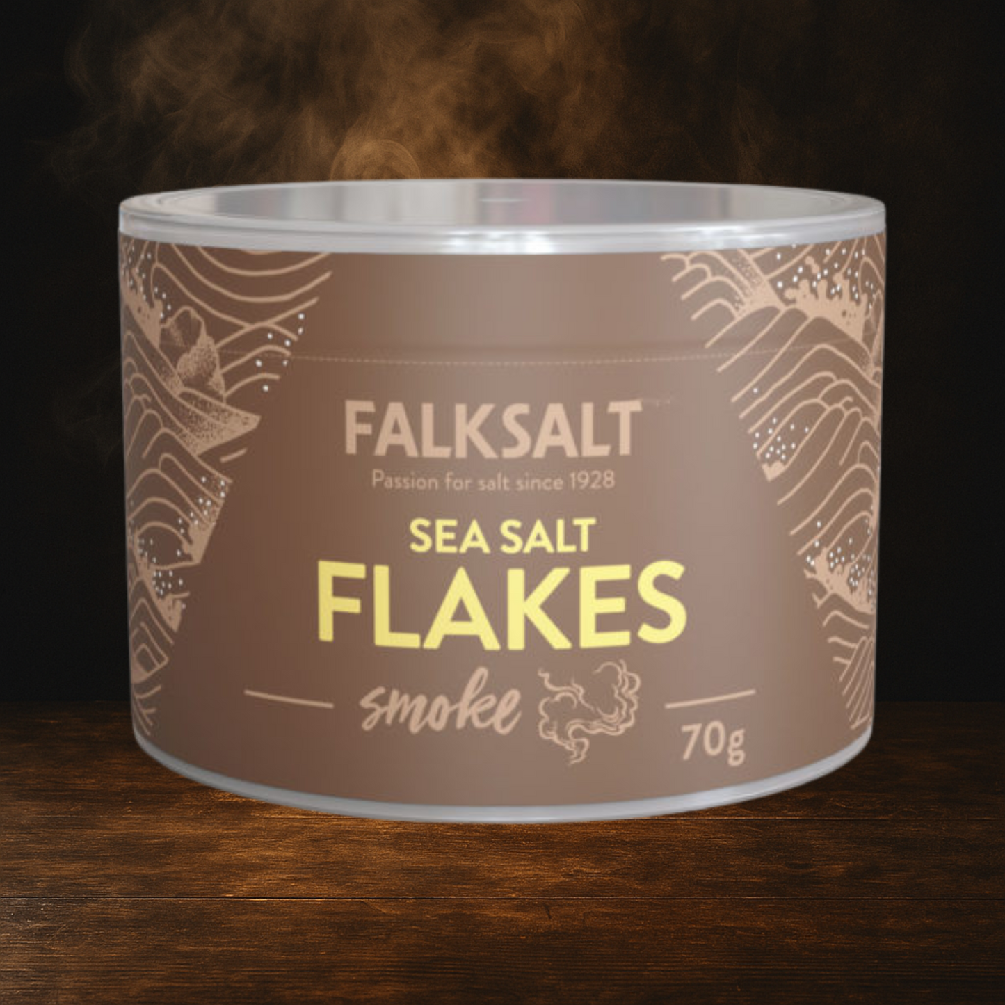 FALKSALT: Sea Salt Flakes Hickory Smoke - 70g
