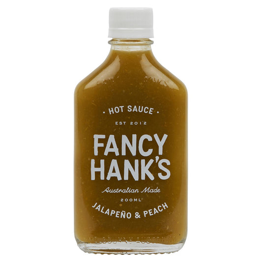 FANCY HANKS: Jalapeno & Peach Hot Sauce – 200ml