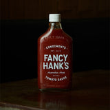 Fancy Hank's Tomato Sauce 330ml - 69% real tomato sauce label detail