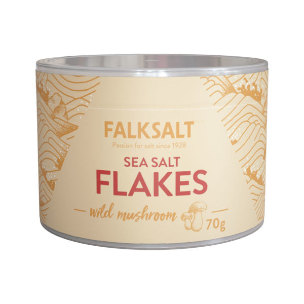 FALKSALT: Sea Salt Flakes Wild Mushroom - 70g