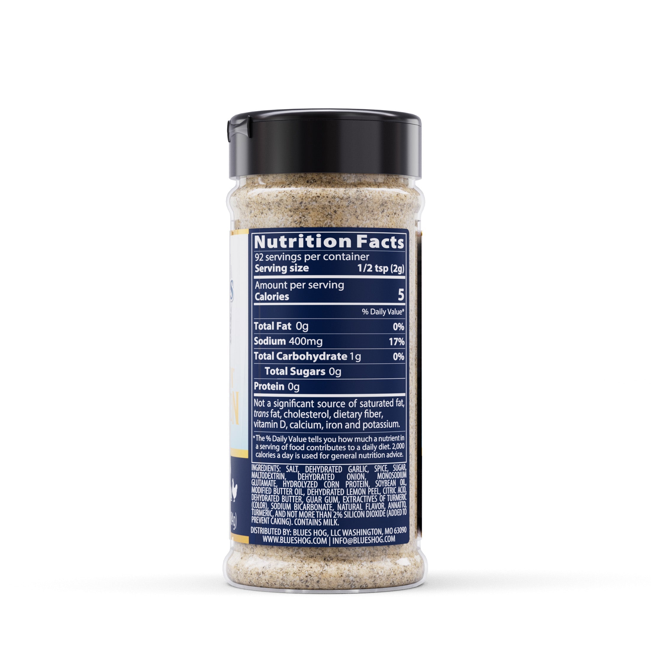 Blues Hog High Flyin' Chicken Seasoning — ingredients and nutrition panel