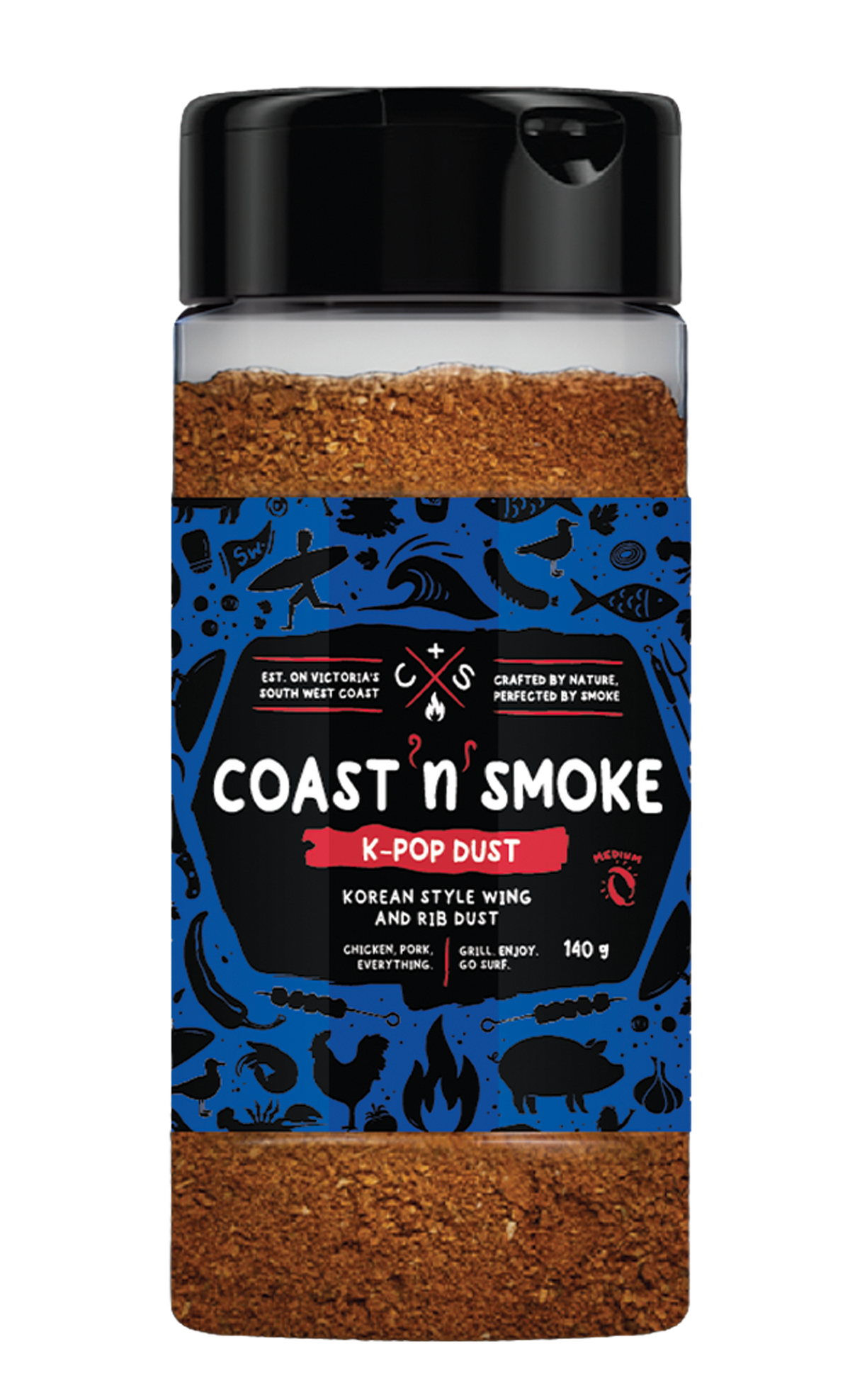 Coast N Smoke K-Pop Dust Korean BBQ rub 150g