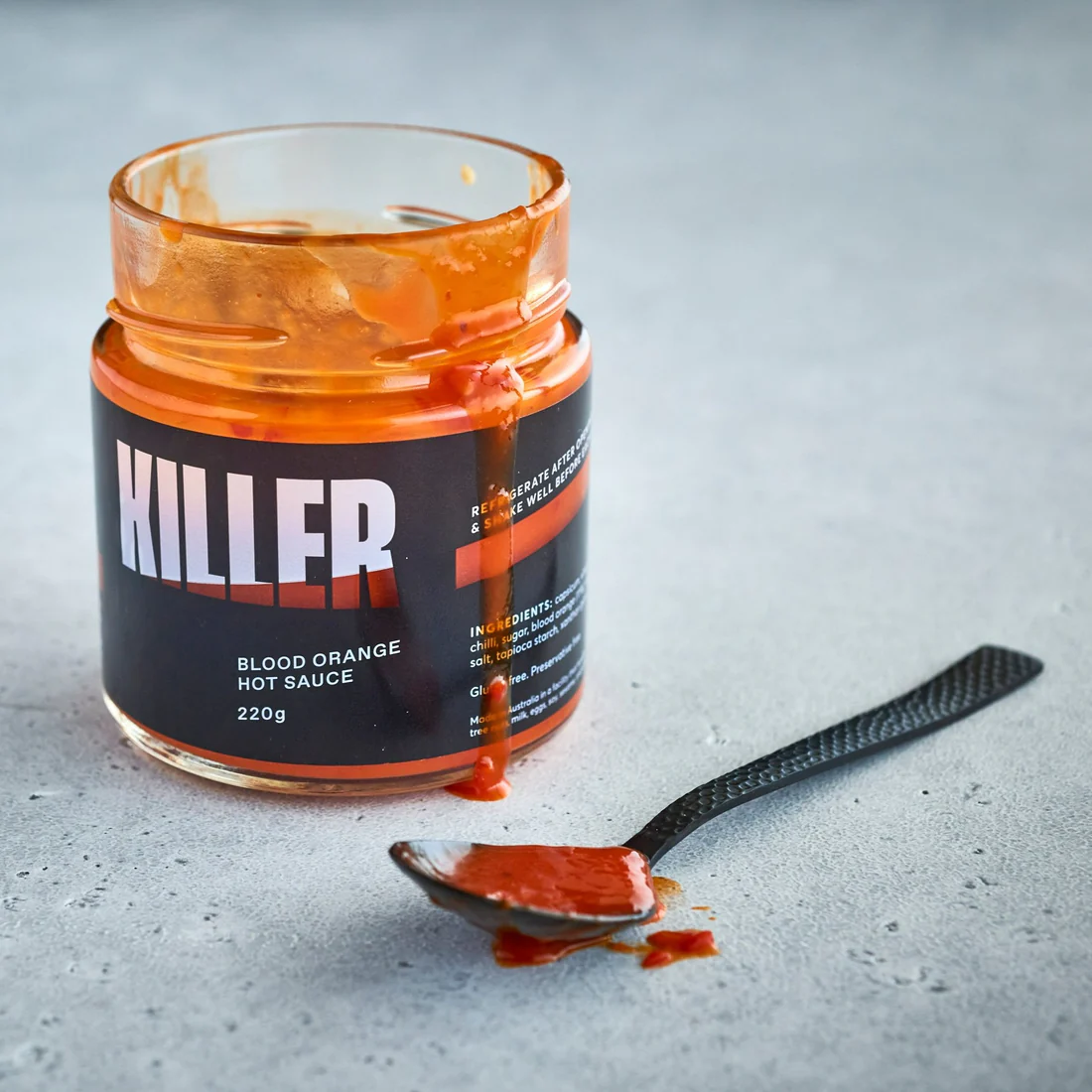 KILLER CONDIMENTS: Blood Orange Hot Sauce - 220g