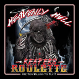 Heavenly Hell Reapers Roulette hot sauce label artwork