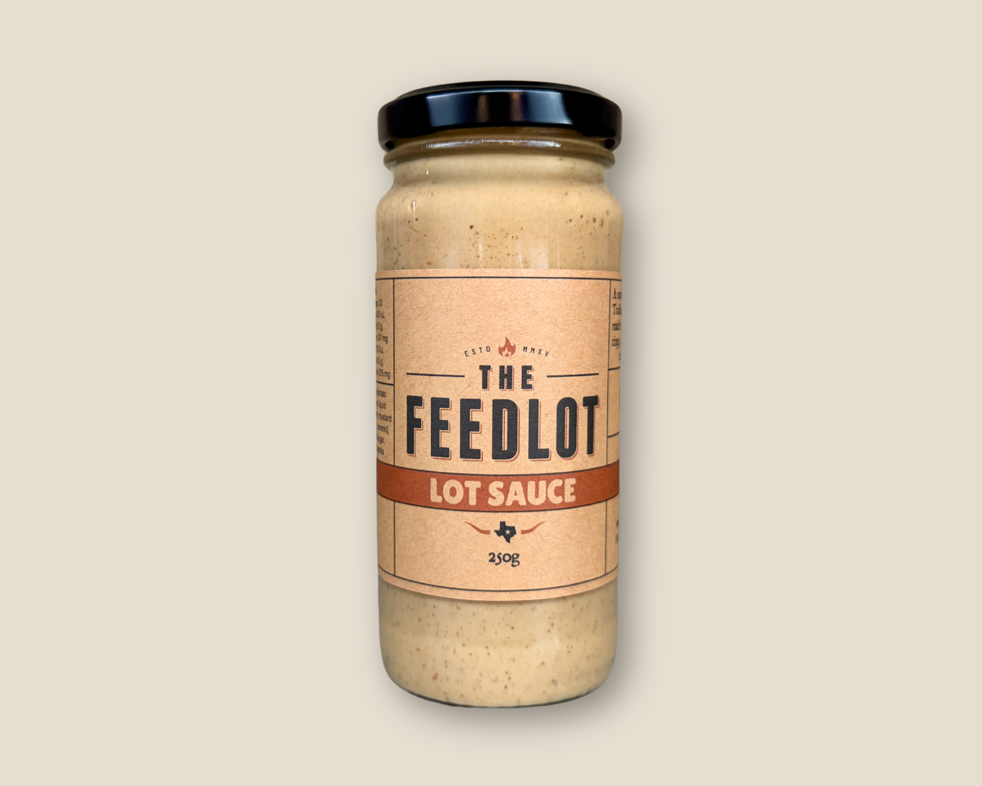 THE FEEDLOT Lot Sauce Smoky BBQ Mayo 250g jar