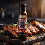 Championship Candy BBQ glaze styled with candied ribs